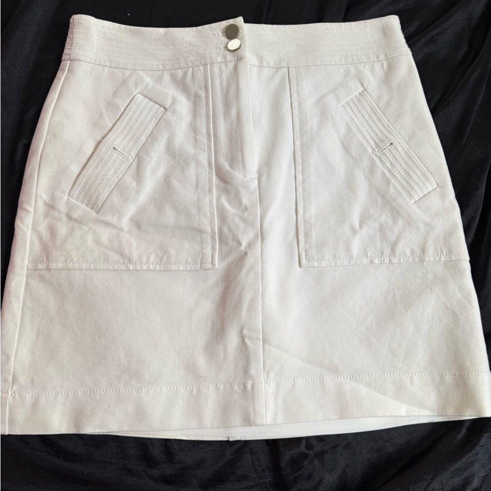The loft white skirt size 2